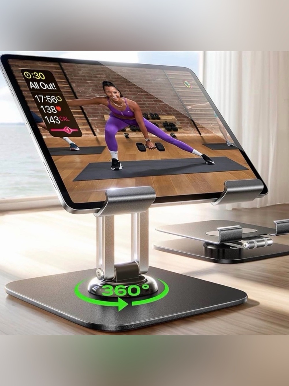 Tablet Stand - 360 degree Rotation.
$25 $30